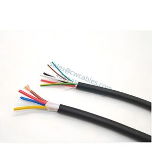 YY07 4G0.75mm²(19AWG) Câble d'alimentation flexible industriel multiconducteur à 4 conducteurs