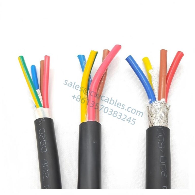 YY08 7C0.75 Screened Flexible Power PVC Cables For Fixed And Moving ...