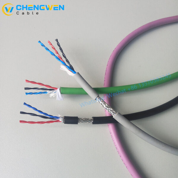 YY506 3x2x0.2mm²(24AWG) wire carrier shielded twisted pair cable ...