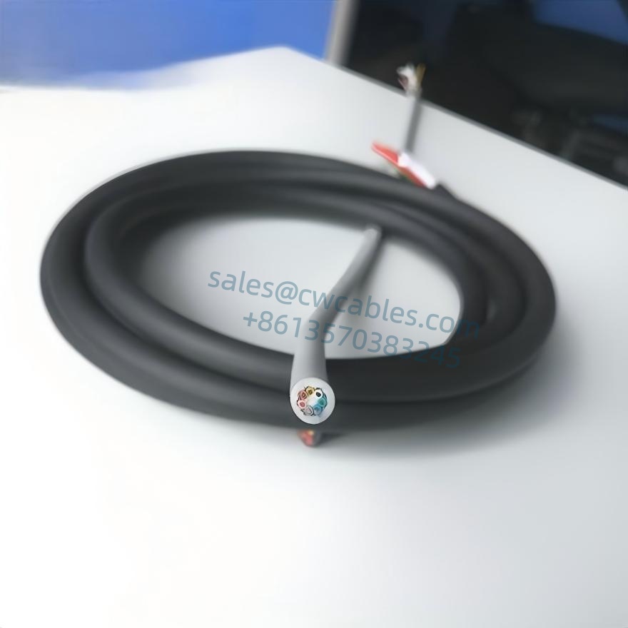 YP501 HIGH FLEXIBLE PUR TPE Cable For DRAG CHAIN BLACK CORE - Imagen 2