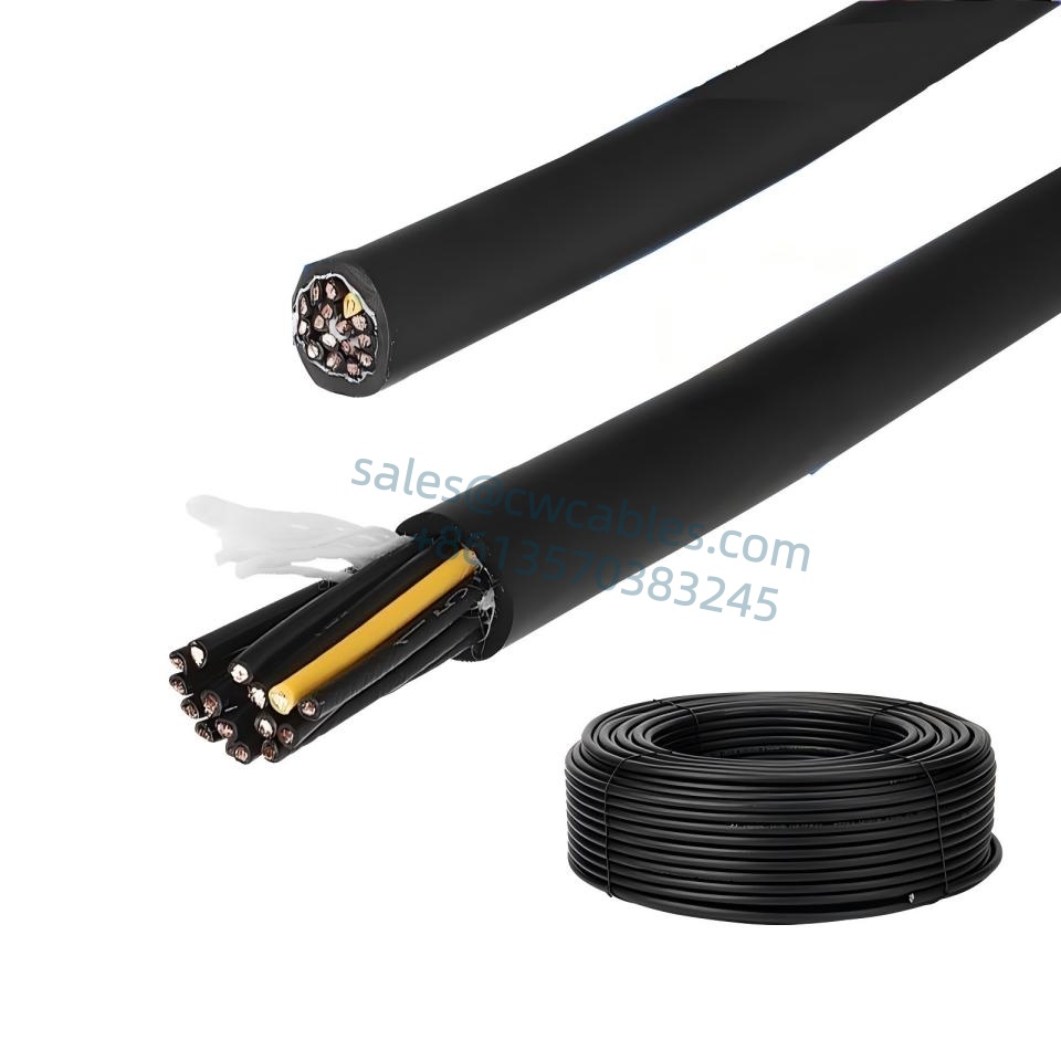 YP501 HIGH FLEXIBLE PUR TPE Cable For DRAG CHAIN BLACK CORE - Imagen 3