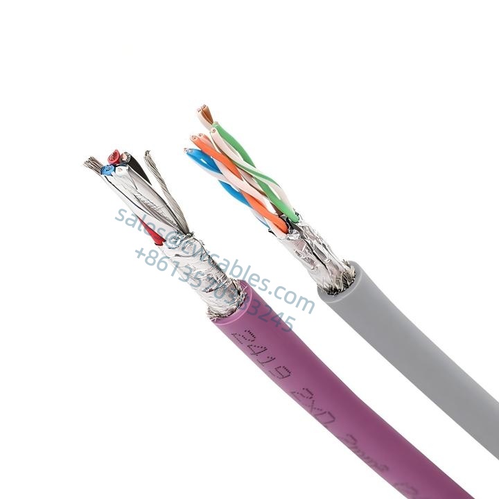 유연한 산업용 이더넷 CAT5/CAT5E/CAT6A/CAT7 케이블 4X2XAWG26 - 이미지 4