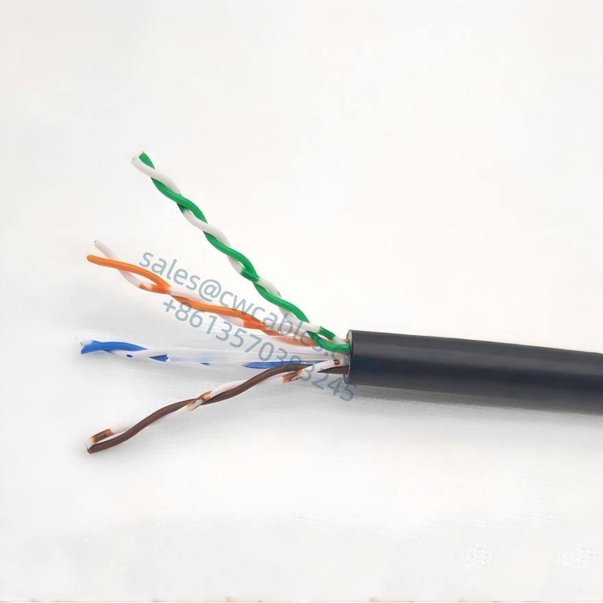 Funda industrial al aire libre PUR/TPU del cable Cat.5 Cat.6 PUR/TPU de Ethernet de la alta flexión - Imagen 4