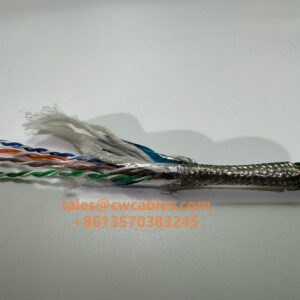 Double shielded Cat5e flexible Ethernet cable