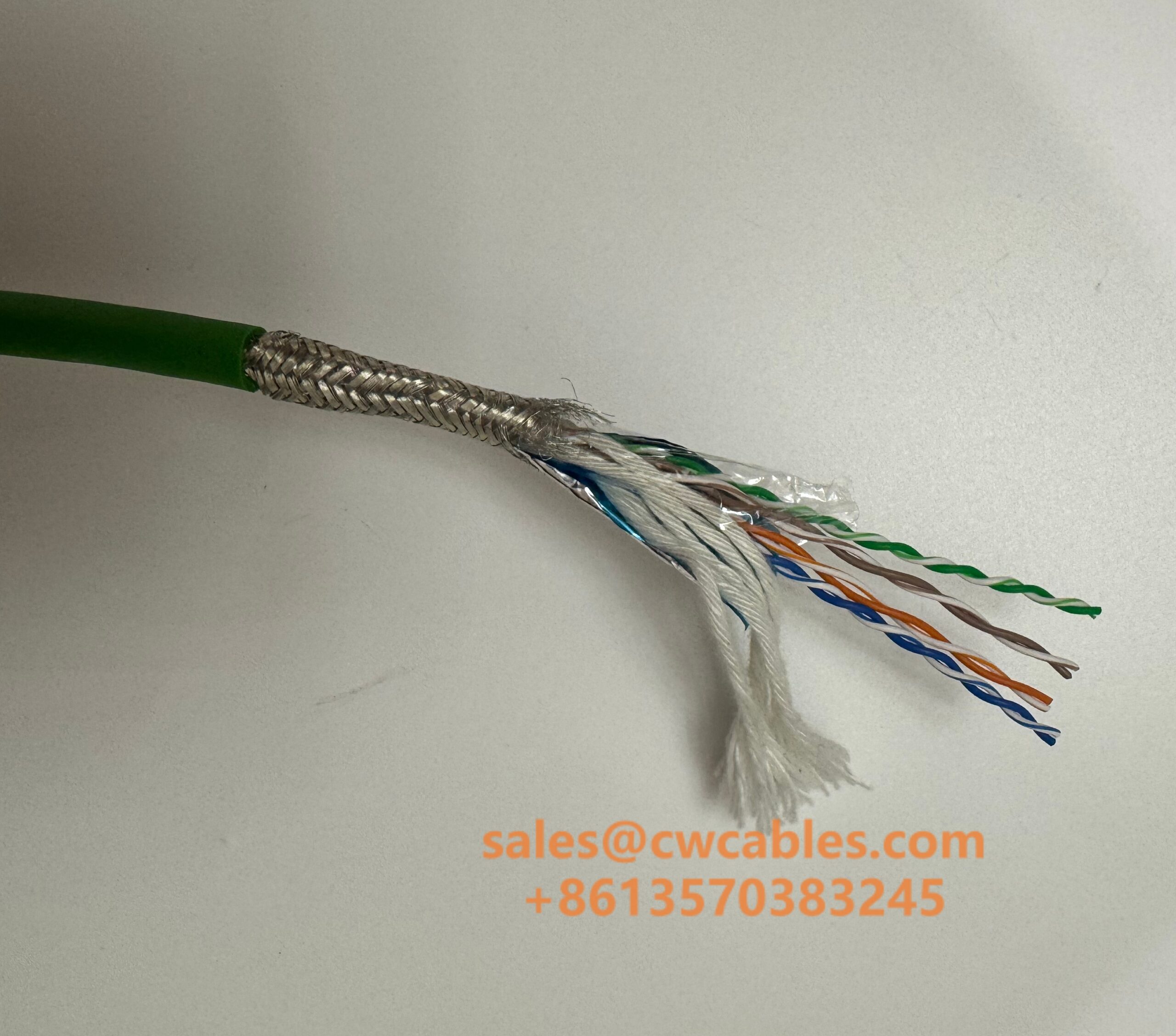 Double shielded Cat5e flexible Ethernet cable